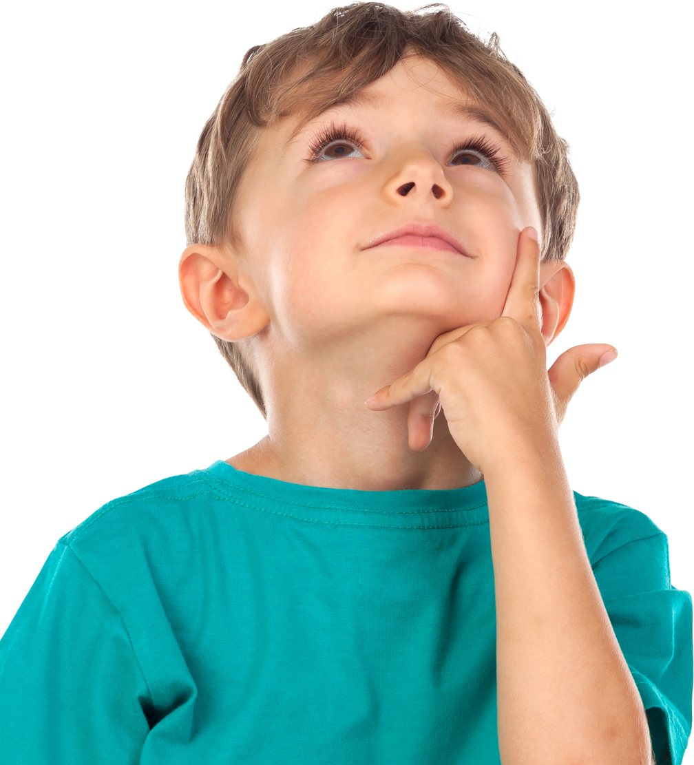 Pensive Child Looking up